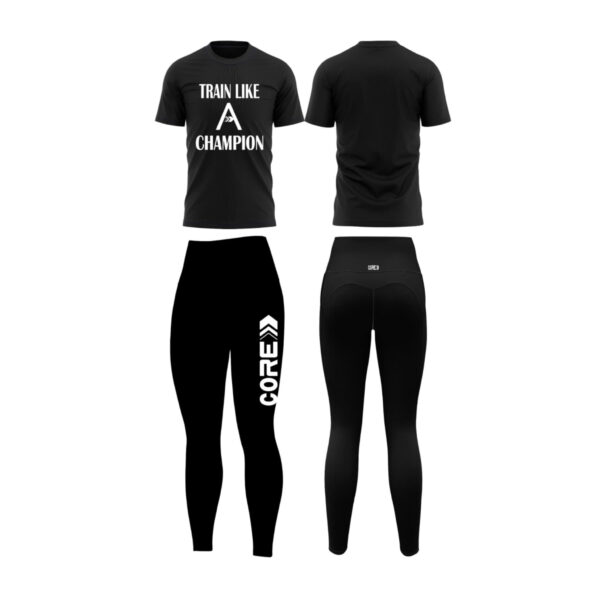 CORE Women’s Train Like A Champion Dri-Fit Fitness Set - Image 4