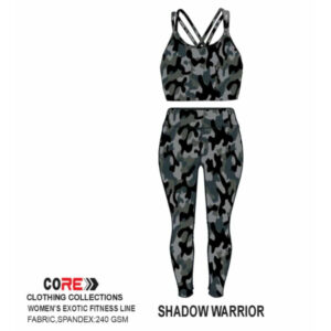 CORE Women's Exotic Shadow Warrior Leggings Fitness Set